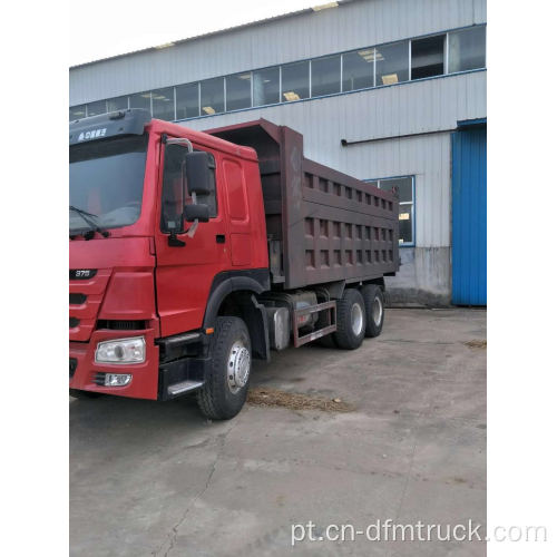 HOWO 375HP 6 × 4 Dump Truck LHD / RHD Caminhão basculante